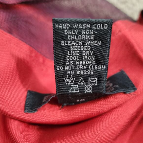 Vintage Express beaded tulle overlay skirt size 1/2 red black whimsigoth Y2K - Picture 7 of 8